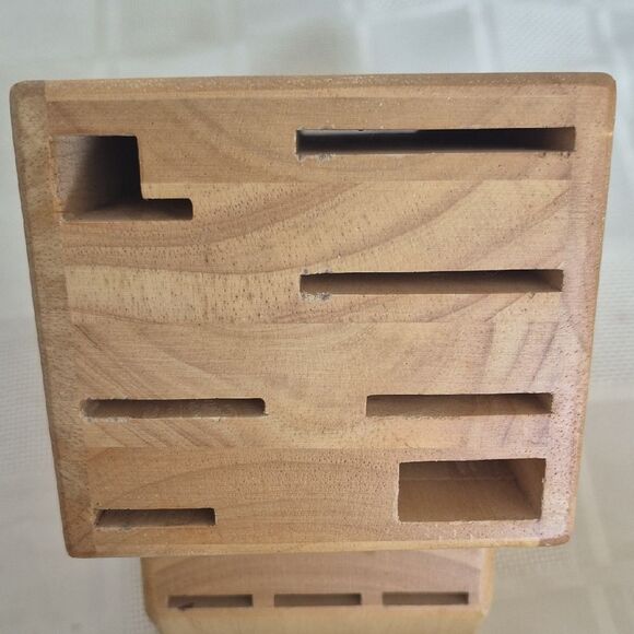Henckels Wooden Knife Block 13 Slots by Natural Brown - Picture 16 of 16